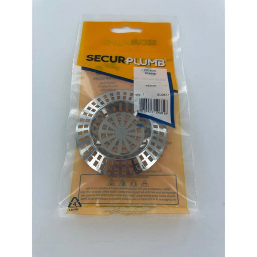 Securplumb CP Sink Strainer 45mm Pack 1