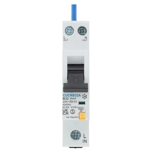 BG Compact RCBO Type 1 B Curve 32a