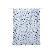 Croydex Shower Curtain 1800mm Blue Terrazzo