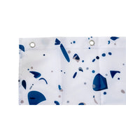 Croydex Shower Curtain 1800mm Blue Terrazzo