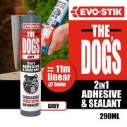 Evo-Stik The Dog's 2 In 1 Adhesive & Sealant 290ml Grey