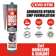 Evo-Stik The Dog's 2 In 1 Adhesive & Sealant 290ml Grey