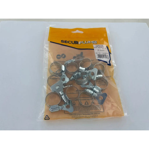Securplumb Hose Clip Thumb Screw 25-50mm Pack 10