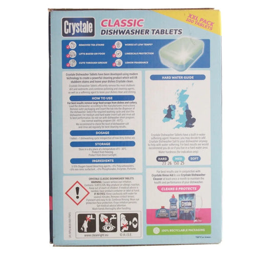 Crystale Classic Dishwasher Tablets Pack 100