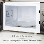 Tower 20L Manual Microwave 700w Black