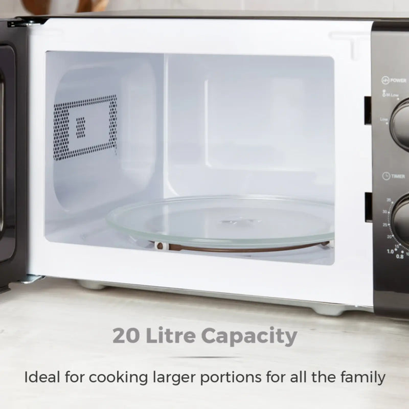 Tower 20L Manual Microwave 700w Black