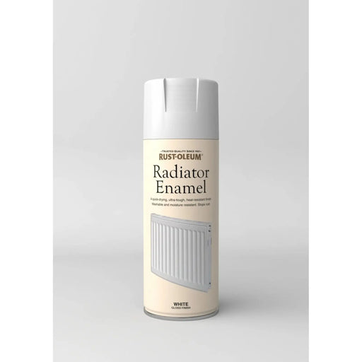 Rustoleum Radiator Enamel Aerosol 400ml White Gloss