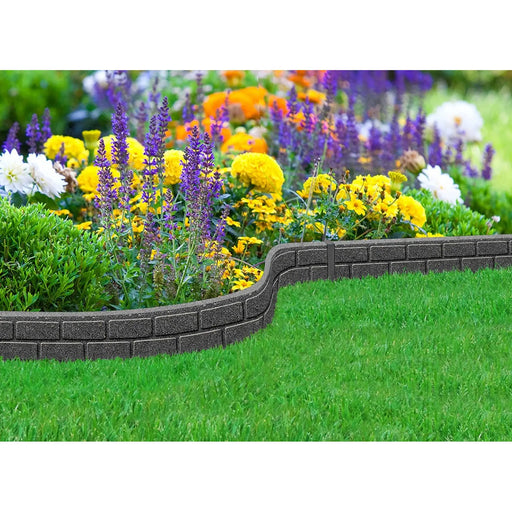 Primeur Ultra Curve Border Bricks 9cm Grey