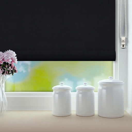 RENAISSANCE Classic Roller Blind Black 180cm