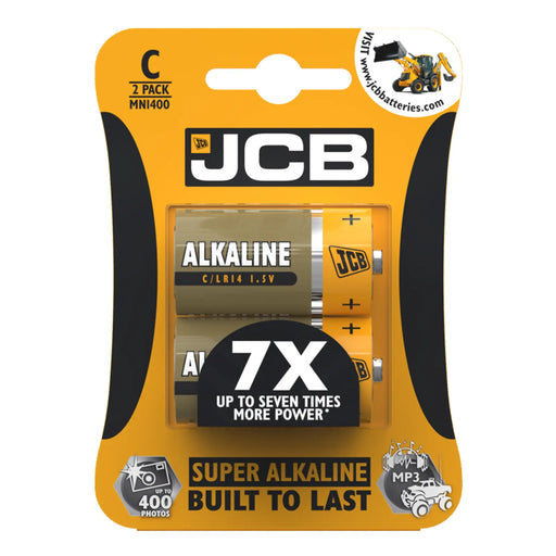 JCB Super Alkaline C Cell Batteries LR14