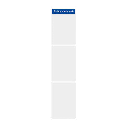 Large Safety Mirror Set - Safety Starts With - Overall W400mm x H1800mm