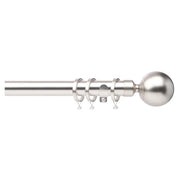 Jones Interiors Cosmos 28mm Metal Curtain Pole Kit Matt Nickel 300cm