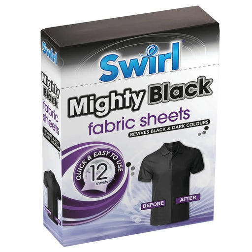Swirl Mighty Black Sheets 12 Pack