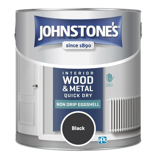 Johnstone's Non Drip Eggshell 2.5L Black