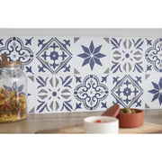 d-c-fix® Self Adhesive Wall Tile Nadia Blue 15cm x 15cm / Pack Of 6