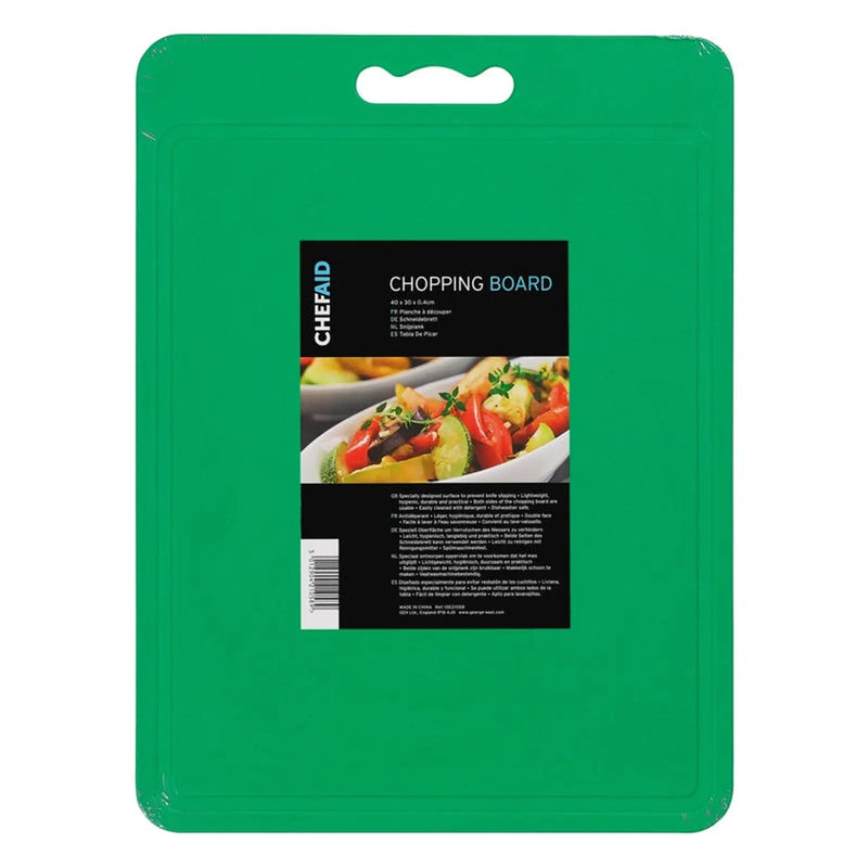 Chef Aid Poly Chopping Board 40 x 30cm Green