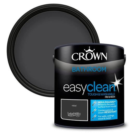 Crown Easyclean Bathroom Mid Sheen 2.5L Rebel