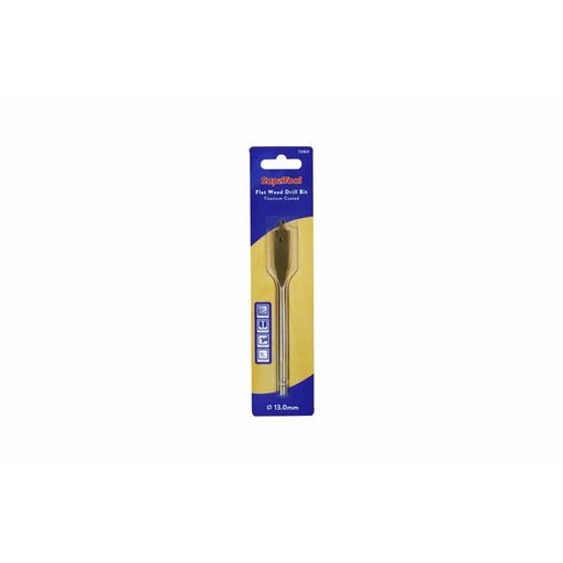 SupaTool Titanium Coated Flat Wood Drill Bits 13mm