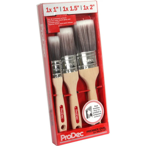 ProDec Premier Oval Brush Set 3 Piece