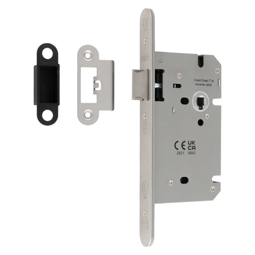 60Mm Din Latch - Radius - Satin Stainless Steel