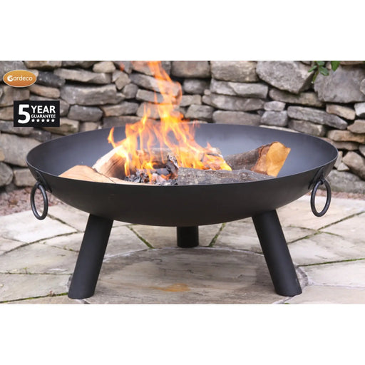 Gardeco Dakota Large Steel Fire Pit 80cm