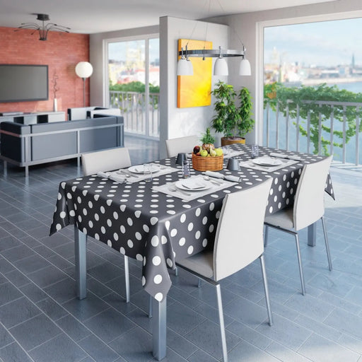 d-c-fix® Manhattan Tablecloth - Ventita Anthracite 20m Roll x 140cm