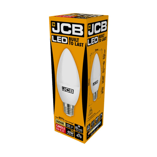 JCB LED Candle 470lm Opal 6w E27