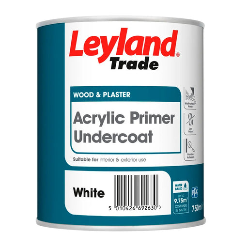 Leyland Trade Acrylic Primer Undercoat 750ml