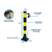 Streetwize Parking Post Round Tube