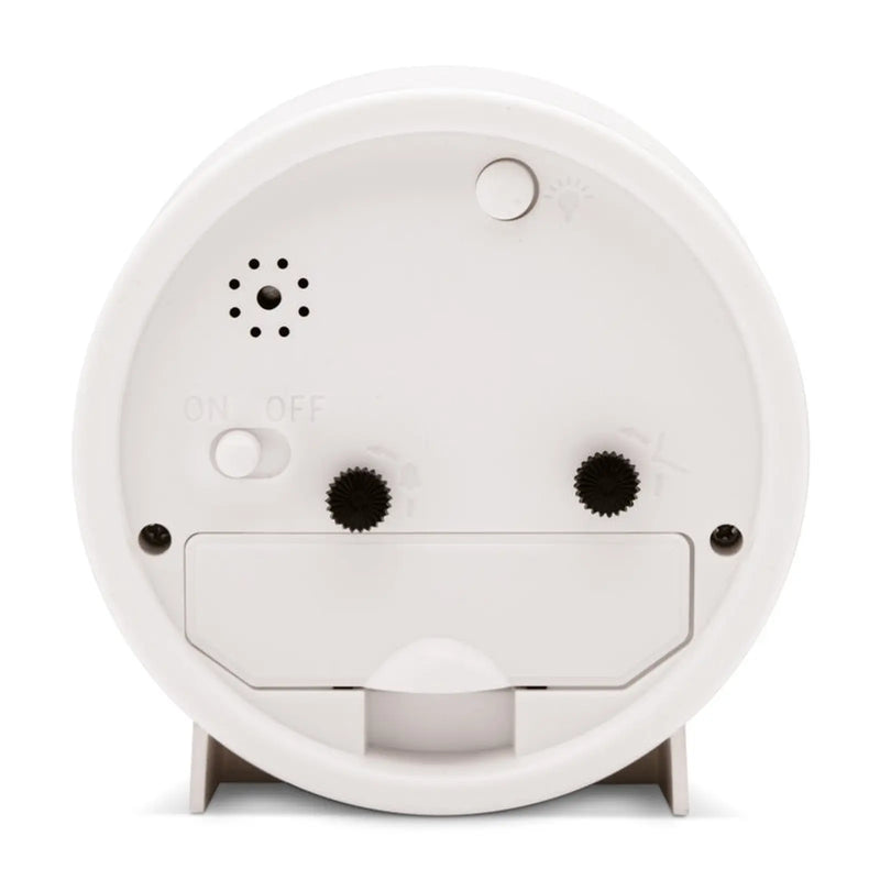 Gaby Alarm Clock With Snooze White