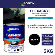 Bostik Flexacryl Instant Repair 5kg Black