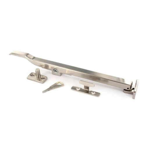 Securit Locking Casement Stay Brushed Nickel 250mm - Pack of 5