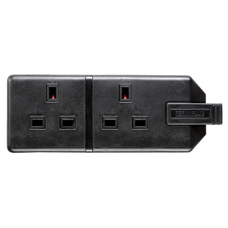 Masterplug Trailing Twin Socket
