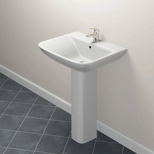 SP Space Saver Basin & Pedestal In A Box W: 550mm H: 855mm D: 445mm