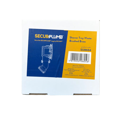 Securplumb Shower Tray Waste Brushed Brass