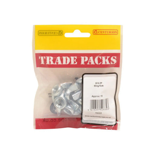 Wing Nuts - Zinc Plated - M10 - (10 PK)