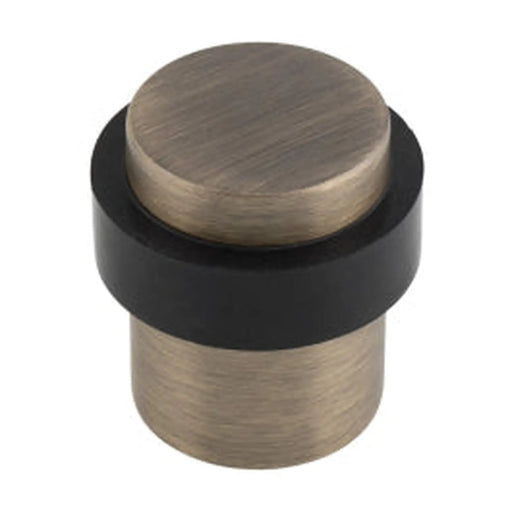 40 X 30Mm - Floor Mounted Doorstop - Concealed Fix - Antique Brass
