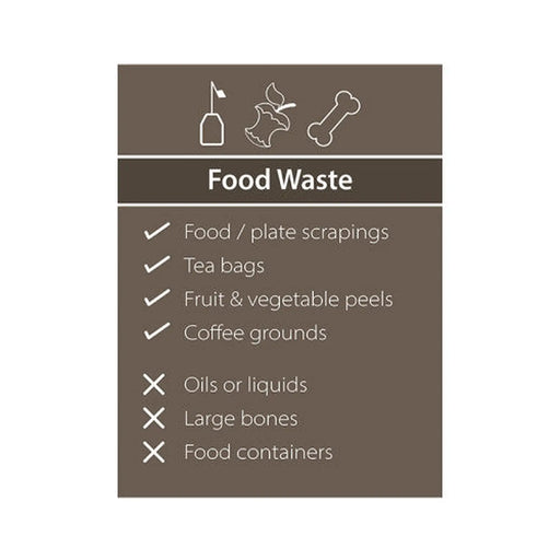 Recycling: Food Waste : Simplified - SAV (200 x 300mm)
