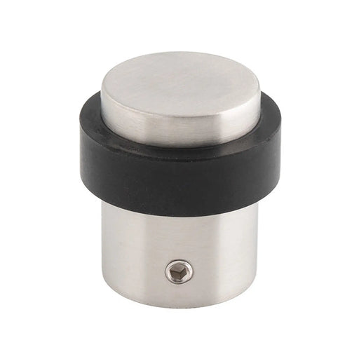 40 X 30Mm - Floor Mounted Doorstop - Concealed Fix - Anti Tamper - Satin Stainless Steel 40