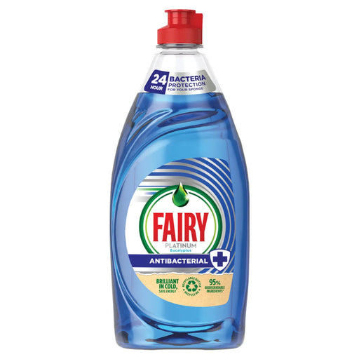 Fairy Platinum Anti Bacterial Washing Up Liquid 520ml Eucalyptus