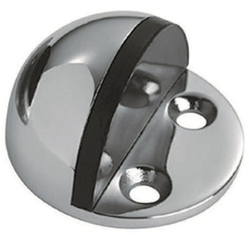 24 X 44Mm - Floor Mounted Shielded Doorstop - Bright Stainless Steel