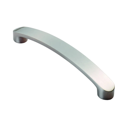 Radiused End Flat Bow Handle 128Mm C/C - Satin Nickel 128 ( 145 )