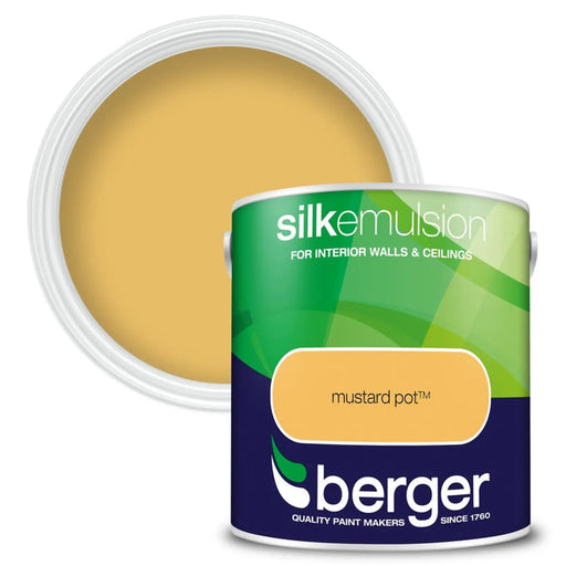 Berger Silk Emulsion 2.5L Mustard Pot