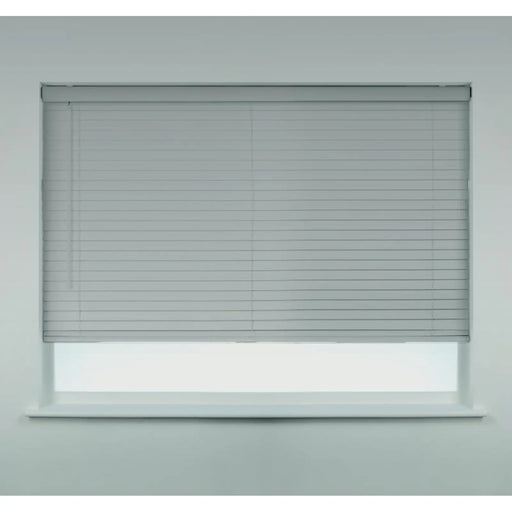 Swish Fauxwood Blind 120cm Light Grey