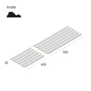 Cheshire Mouldings Wall Kit Ready Primed 700 x 420mm 3 Panel