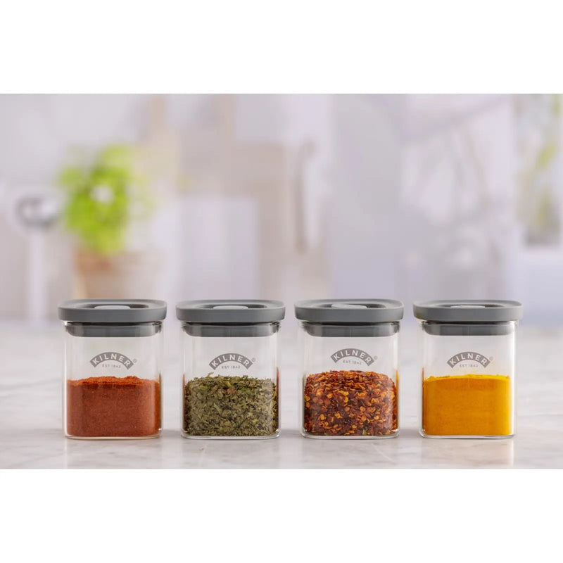 Kilner New Fresh Storage Square Spice Jar 0.16L