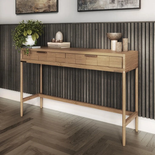 Cheshire Mouldings Acoustic Wall Panel Smoked Oak 21 x 2400 x 605mm