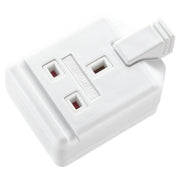 Masterplug Rubber Extension Socket White BS1363/13a