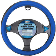 Streetwize Steering Wheel Glove Black/Blue - Sports Grip