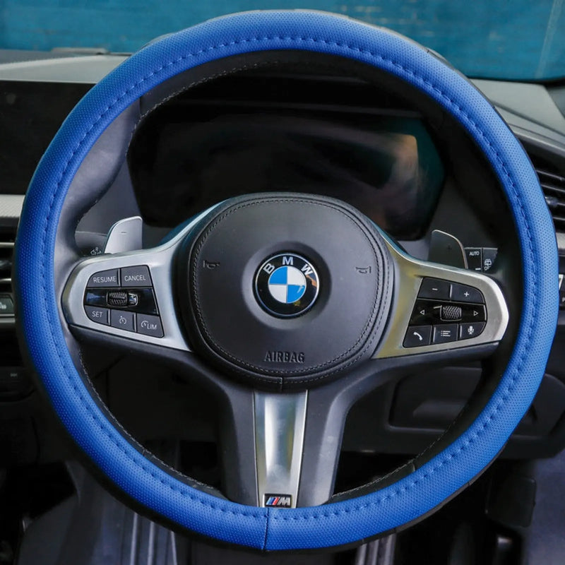 Streetwize Steering Wheel Glove Black/Blue - Sports Grip